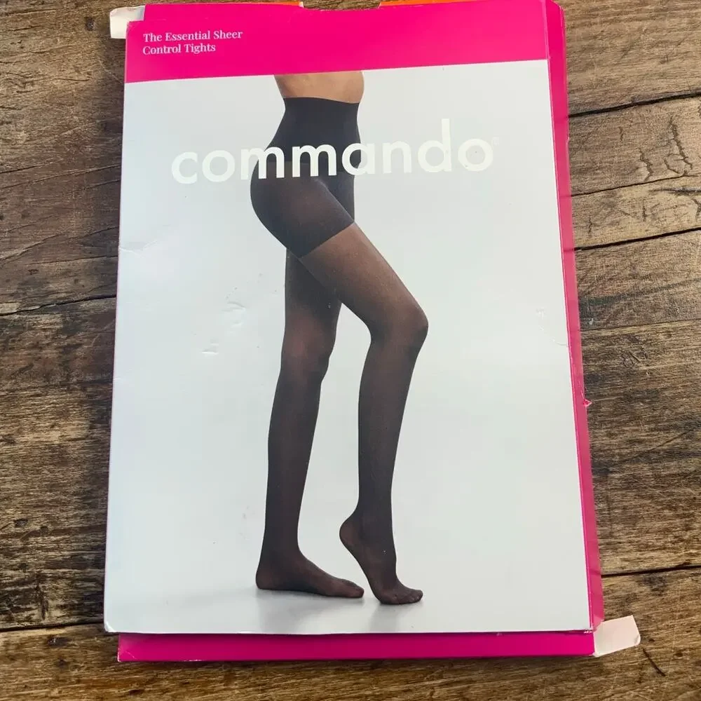 Commando Essential Sheer Control Tights size large‎
